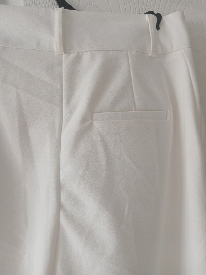 More Moss kırık beyaz yüksek bel şalvar kesim - Görsel 4
