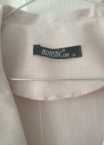 Bej Keten V yaka - Görsel 2