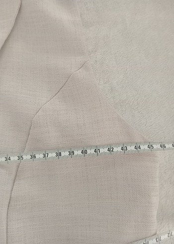 Bej Keten V yaka - Görsel 5