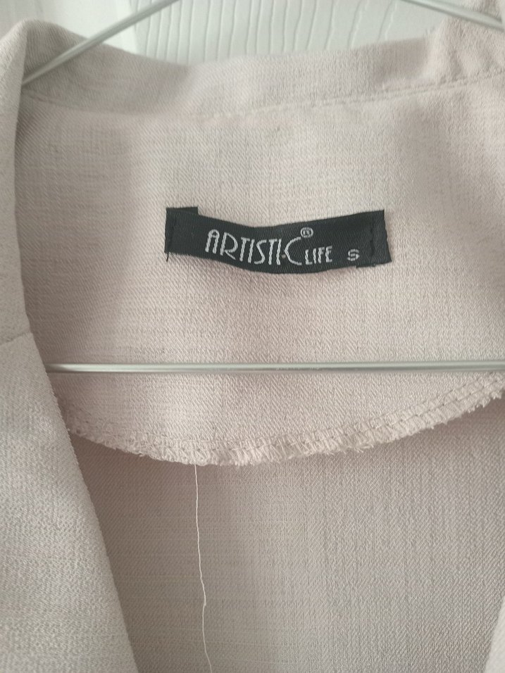 Bej Keten V yaka - Görsel 2