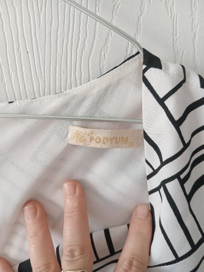 Kalın askılı mini elbise - Görsel 4