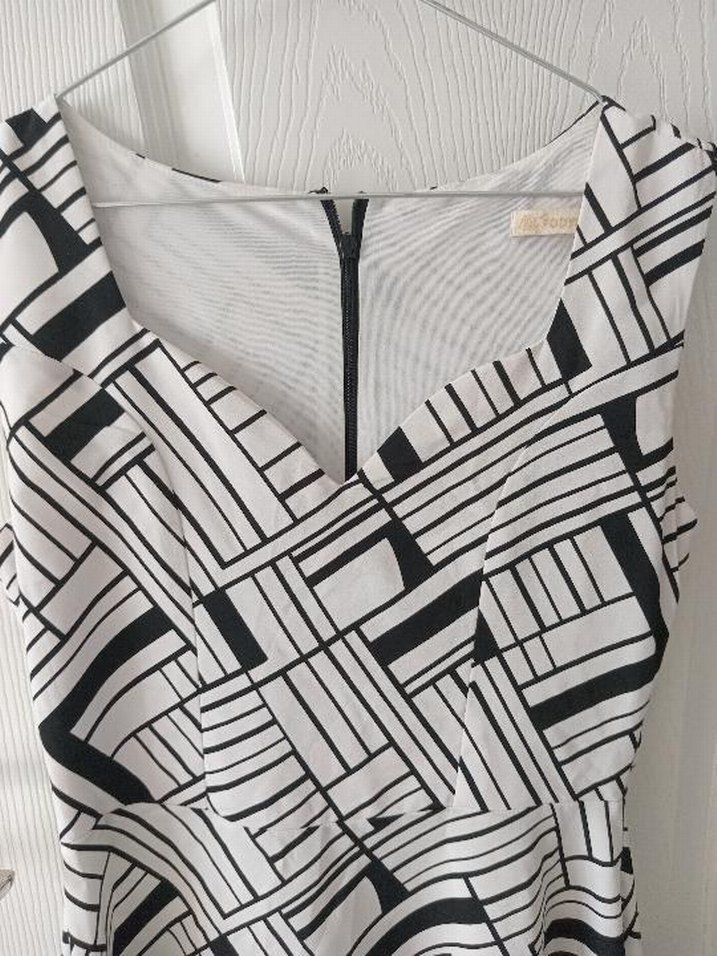 Kalın askılı mini elbise - Görsel 2