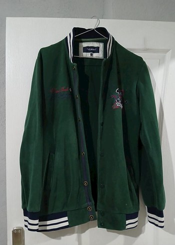 Erkek Çocuk Yeşil Baskılı kolej Ceket - Görsel 4