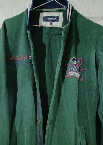 Erkek Çocuk Yeşil Baskılı kolej Ceket - Görsel 3