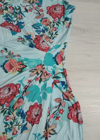 Ligralı pamuklu viskon kumaş XL beden - Görsel 7