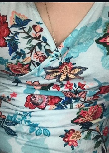 Ligralı pamuklu viskon kumaş XL beden - Görsel 10