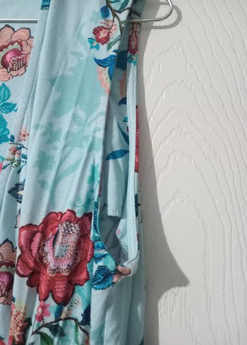 Ligralı pamuklu viskon kumaş XL beden - Görsel 8