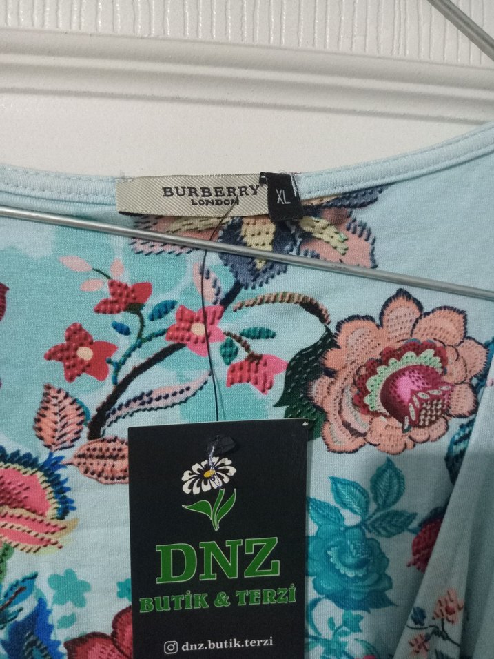 Ligralı pamuklu viskon kumaş XL beden - Görsel 4