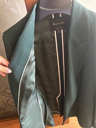 36 Beden haki Renk kadın orijinal massimo dutti blazer