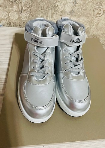 35 Beden gri Renk Frozen kız çocuk spor ayakkabı
