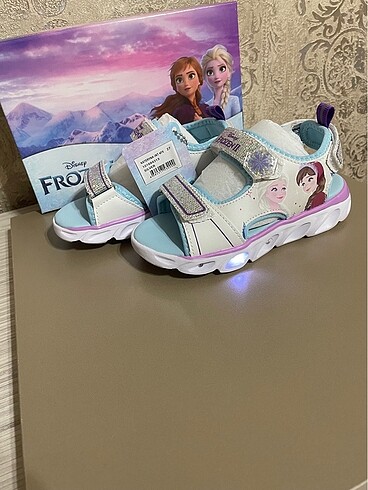 28 Beden beyaz Renk Frozen kız çocuk sandalet