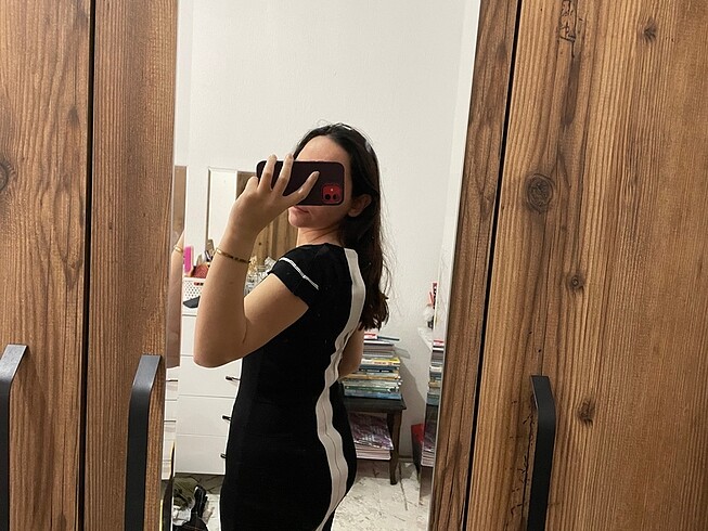 Diğer Siyah beyaz özel gün elbisesi