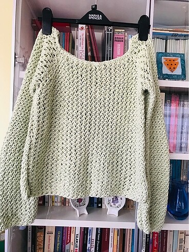 El örgüsü triko bluz 36-38 beden için
