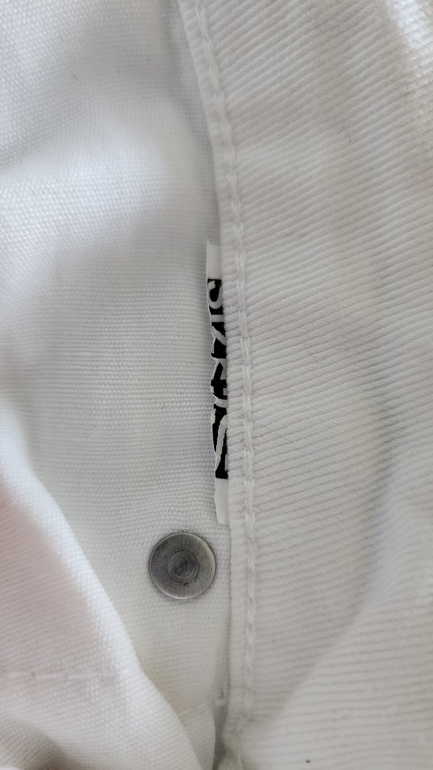 Beyaz Denim Mini Etek 36 - Görsel 3