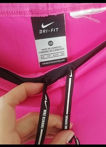 xs Beden pembe Renk Nike Dry-Fit Kadın Spor Tayt 