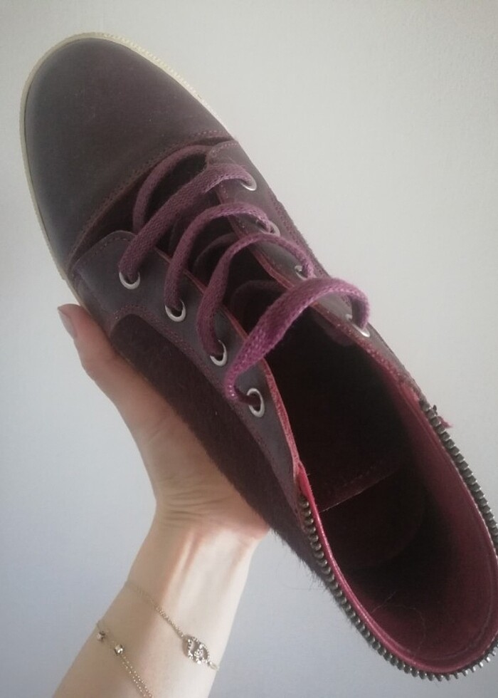 Hotiç Deri Boğazlı Sneaker - 37 numara - Görsel 3