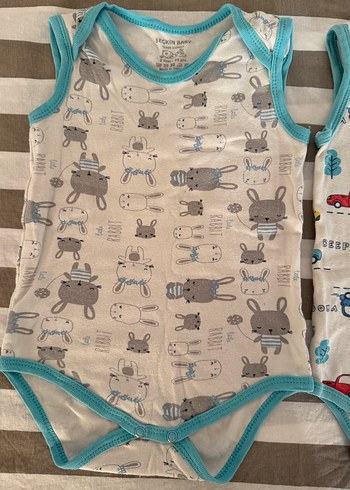 Erkek Bebek Çok Renkli Askısız Body - Görsel 3