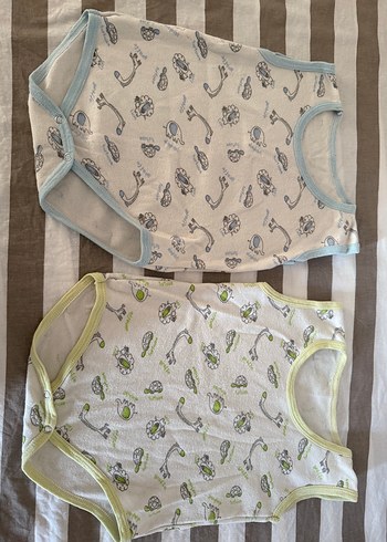 Erkek Bebek Kolsuz Body 2'li Set