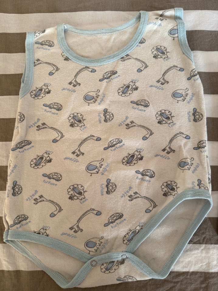 Erkek Bebek Kolsuz Body 2'li Set - Görsel 2