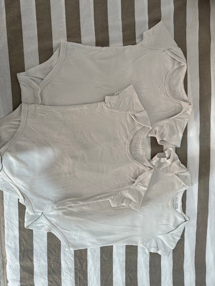 Bebek Erkek Kısa Kollu Beyaz Body - Görsel 2