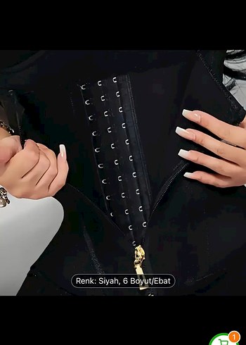 Siyah Parlak  Korse - Görsel 3