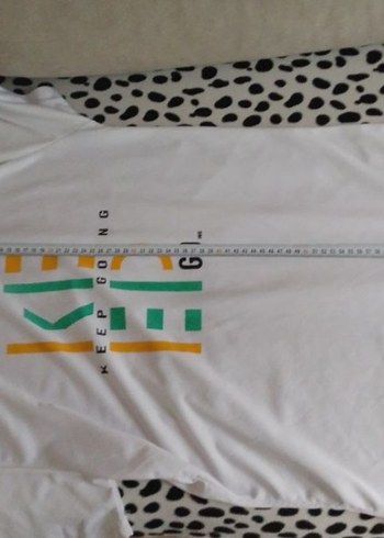 Beyaz Baskılı Erkek Tişört - Görsel 7