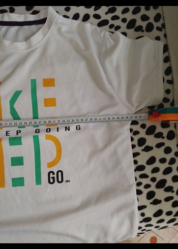 Beyaz Baskılı Erkek Tişört - Görsel 5