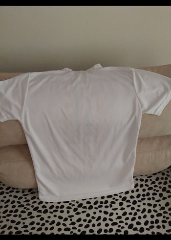 Beyaz Baskılı Erkek Tişört - Görsel 4