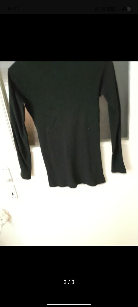 Siyah yarım Balıkçı Yaka kısa Triko Elbise - Görsel 3