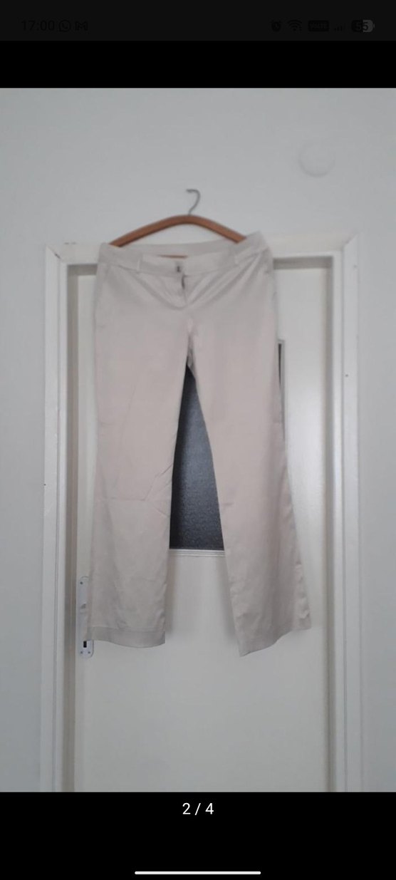 Bej Düğmeli Kadın Ofis Blazeri - Görsel 2