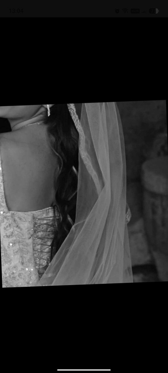 Beyaz Parlak Prenses Gelinlik - Görsel 3