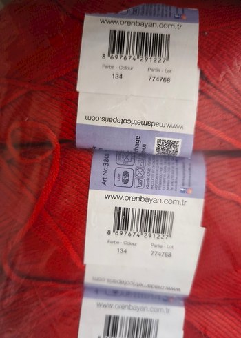 Kırmızı El İşi İplik Seti - Görsel 2