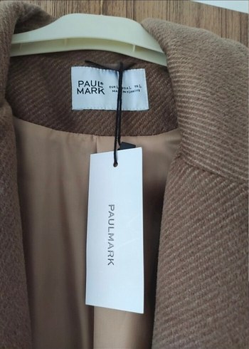 Bej Süet Kadın Uzun Kemerli Kaban - Görsel 2