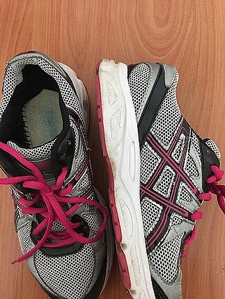 39 Beden Asics Gri Pembe Spor Ayakkabı