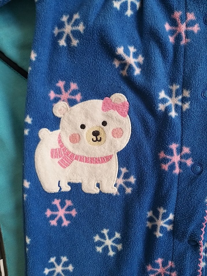 Kapüşonlu Bebek Kız Tulumu 12 ay carters - Görsel 2