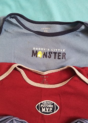 Uzun Kollu Pamuklu Bebek Body - Çok Renkli - Görsel 2