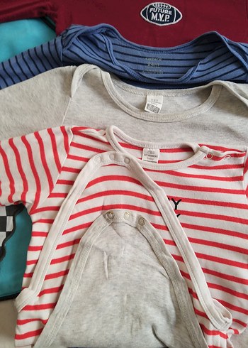 Uzun Kollu Pamuklu Bebek Body - Çok Renkli - Görsel 4