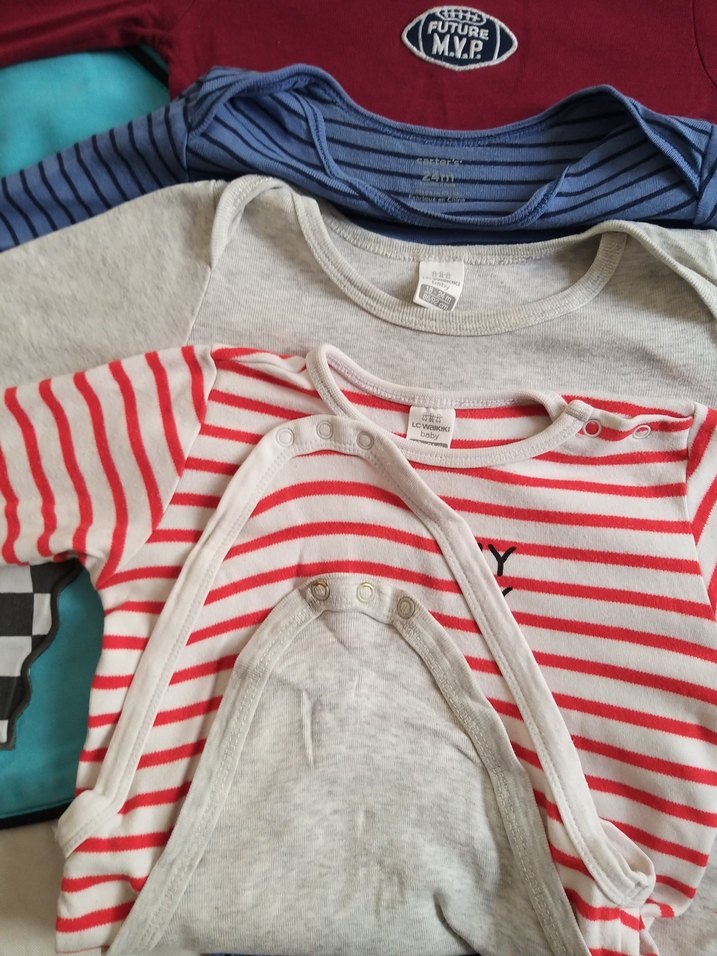 Uzun Kollu Pamuklu Bebek Body - Çok Renkli - Görsel 4