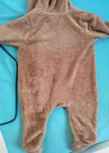 Kahverengi Peluş Bebek Tulumu - Görsel 5