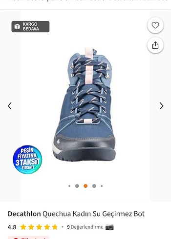 Quechua Mavi pudra kadın Kauçuk su geçirmez Bot 39 numara.