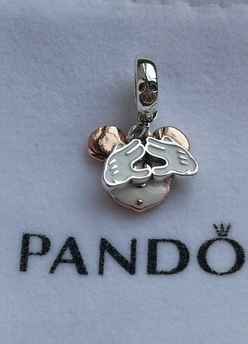 Disney mickey mouse çift sallantılı charm 