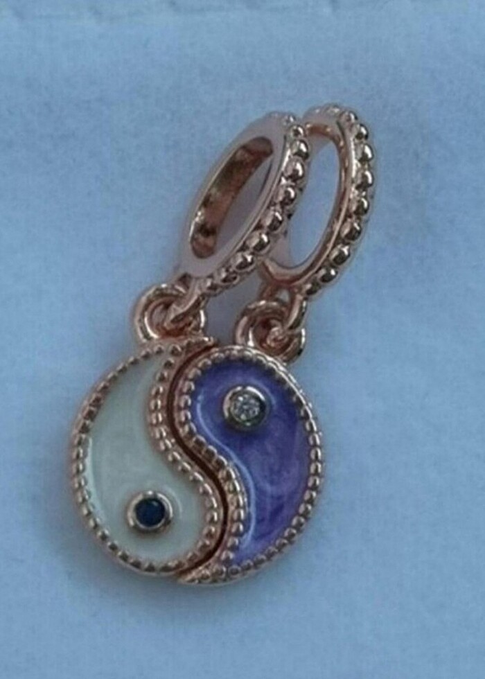 Pandora ayrılabilir ikili yin yang charm - Görsel 3