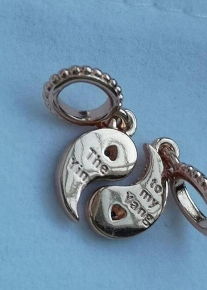 Pandora ayrılabilir ikili yin yang charm - Görsel 5