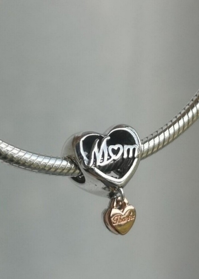 Pandora mom anne kalpli charm - Görsel 3