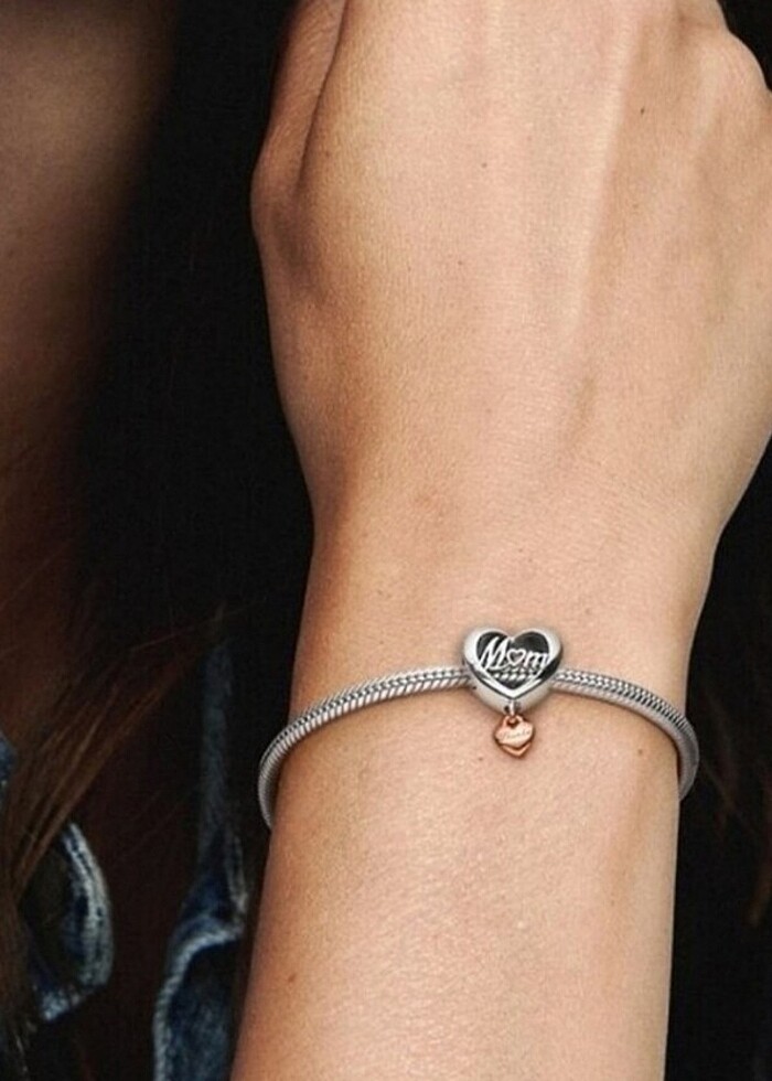 Pandora mom anne kalpli charm - Görsel 4