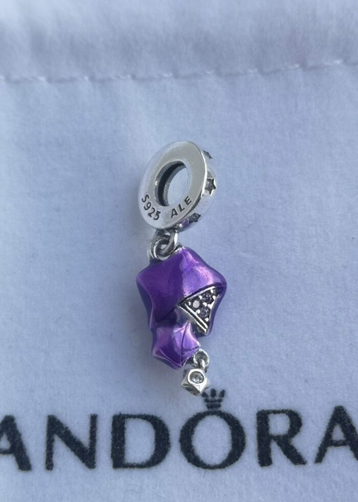 Pandora mor ışıltılı yıldızlar charm - Görsel 3