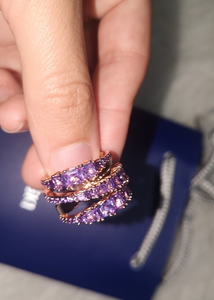 Swarovski twist yüzük - Görsel 2