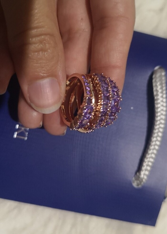 Swarovski twist yüzük - Görsel 3