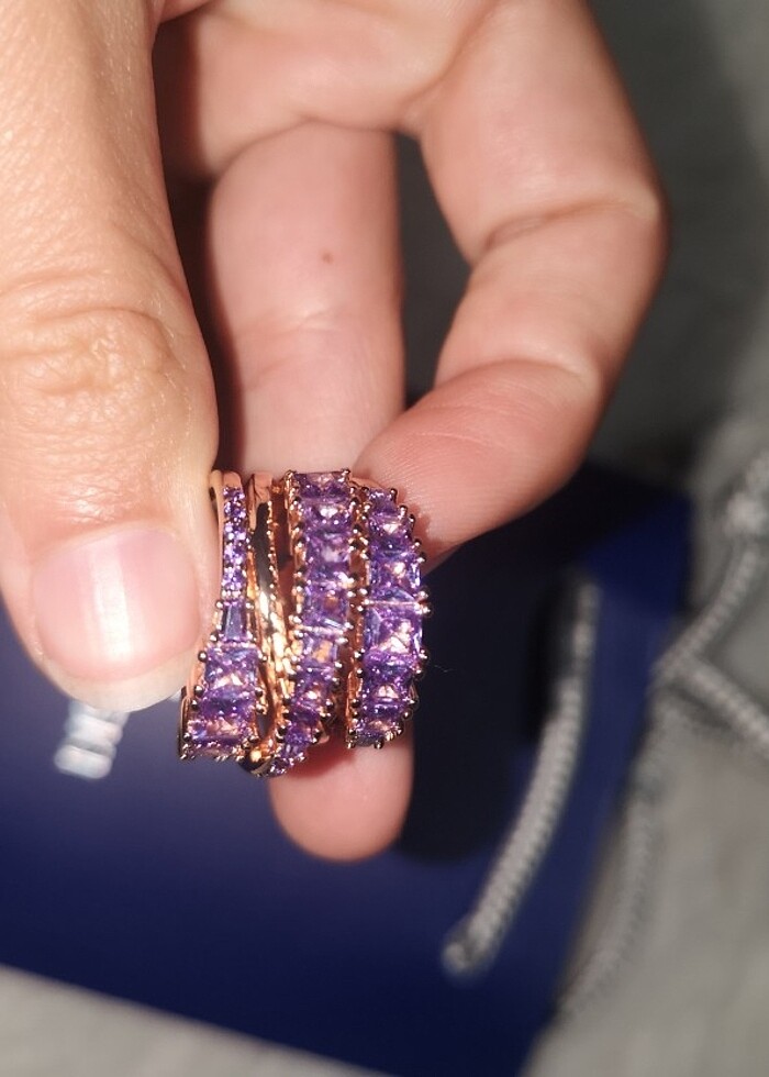 Swarovski twist yüzük - Görsel 4