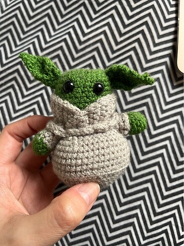  Beden Renk El Yapımı Mini Yoda Bebek
